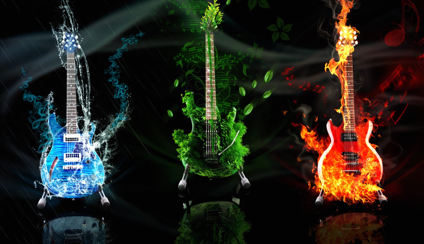 Vibrant Guitar Harmony A Stunning Experience wallpapers HD quality