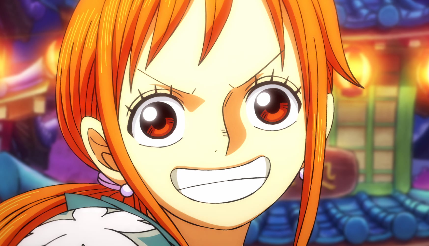 Vibrant Nami from One Piece at 1152 x 864 size wallpapers HD quality