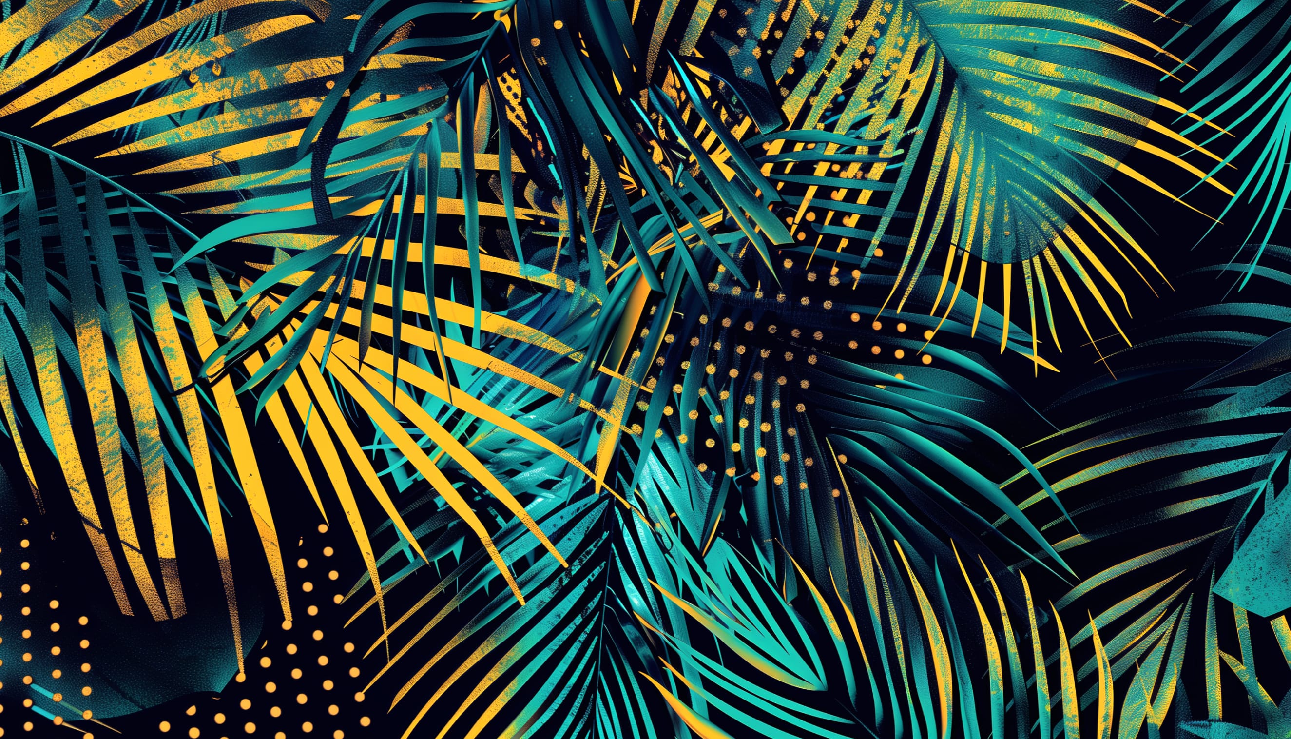 Vibrant Palm Leaf at 2048 x 2048 iPad size wallpapers HD quality