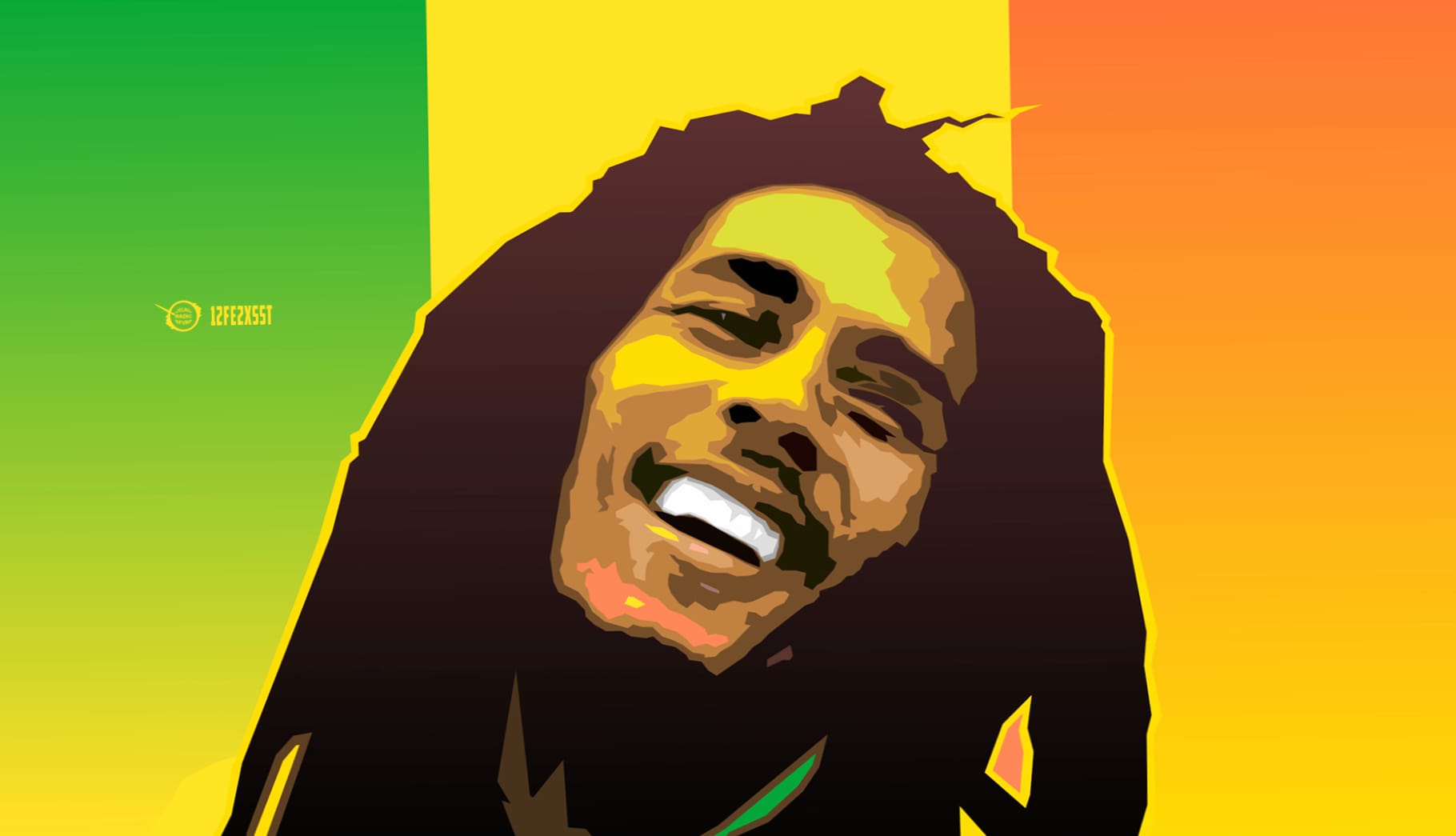 Vibrant Reggae Icon at 1280 x 960 size wallpapers HD quality