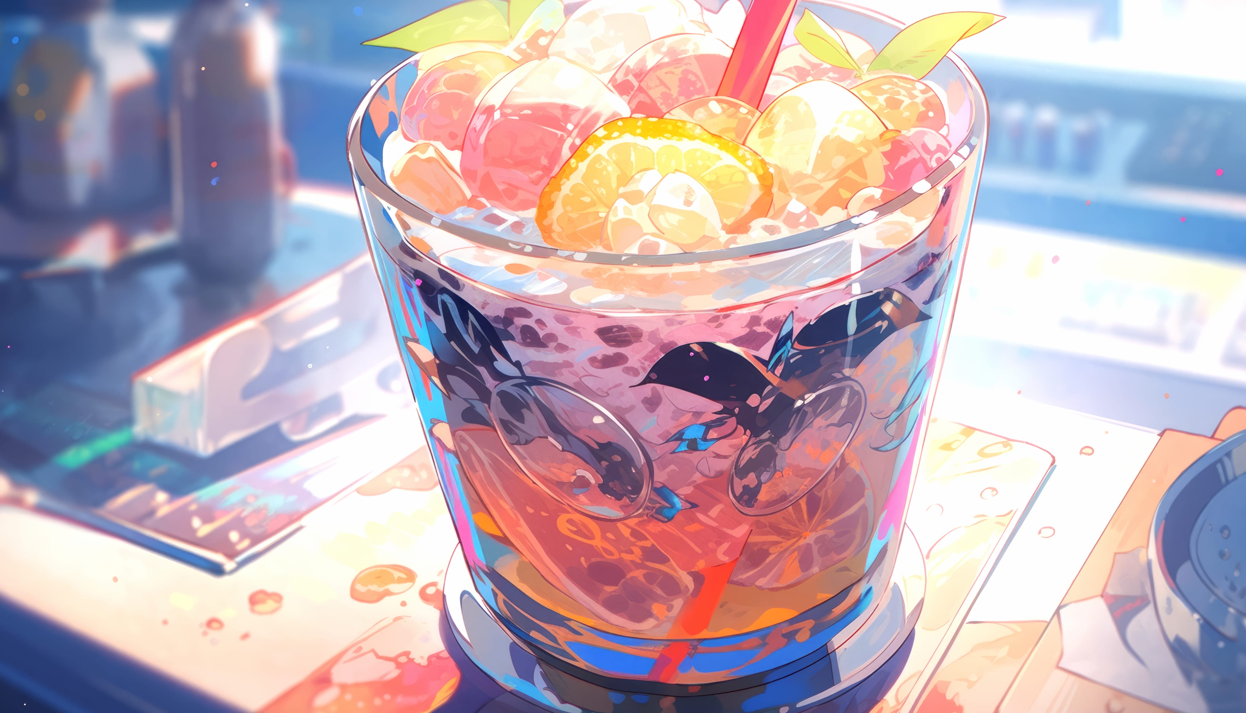 Vibrant Slurpee Bliss - at 750 x 1334 iPhone 6 size wallpapers HD quality