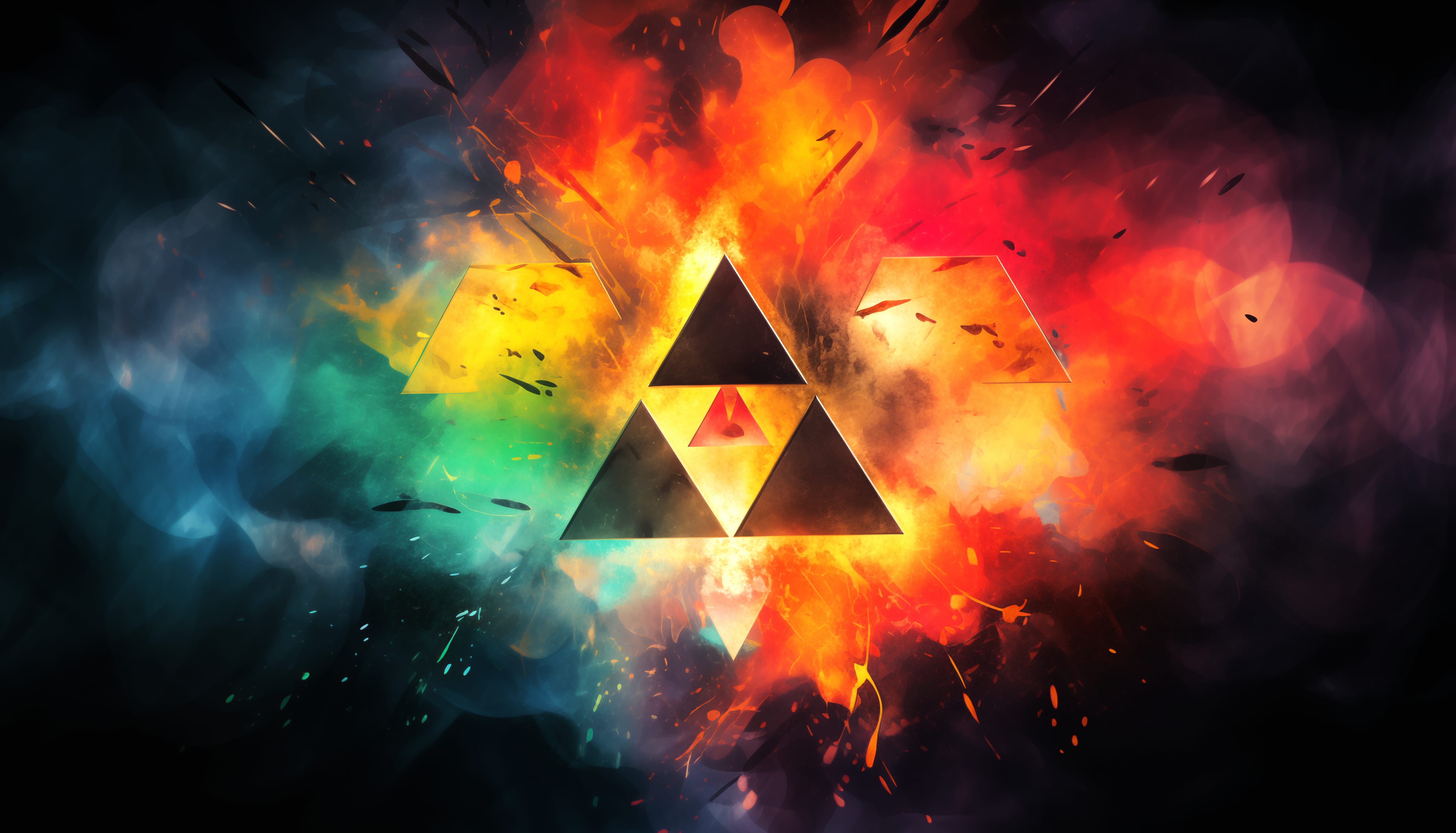 Vibrant Triforce - Legend of Zelda Theme wallpapers HD quality