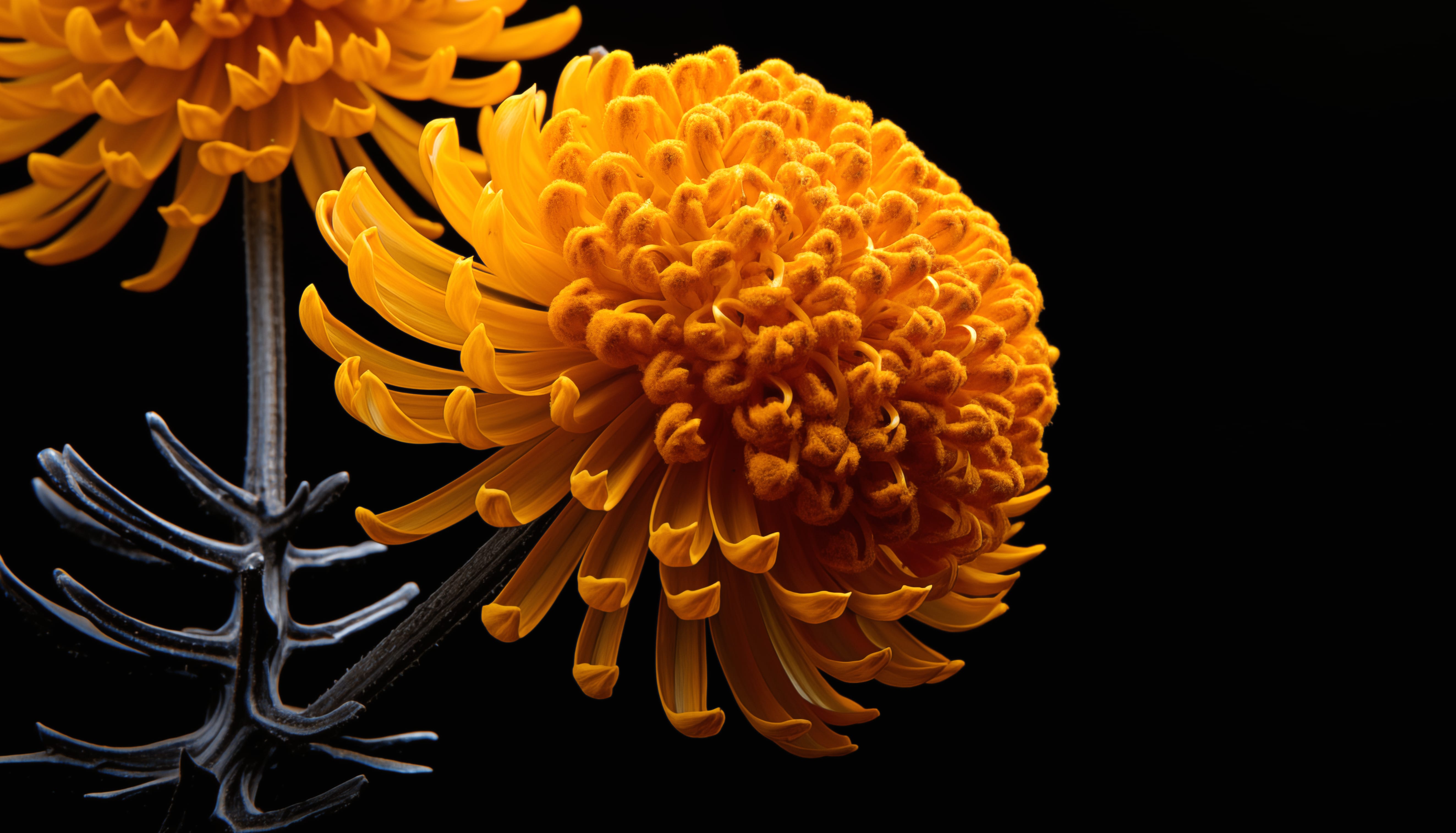 Vibrant Yellow Chrysanthemum wallpapers HD quality