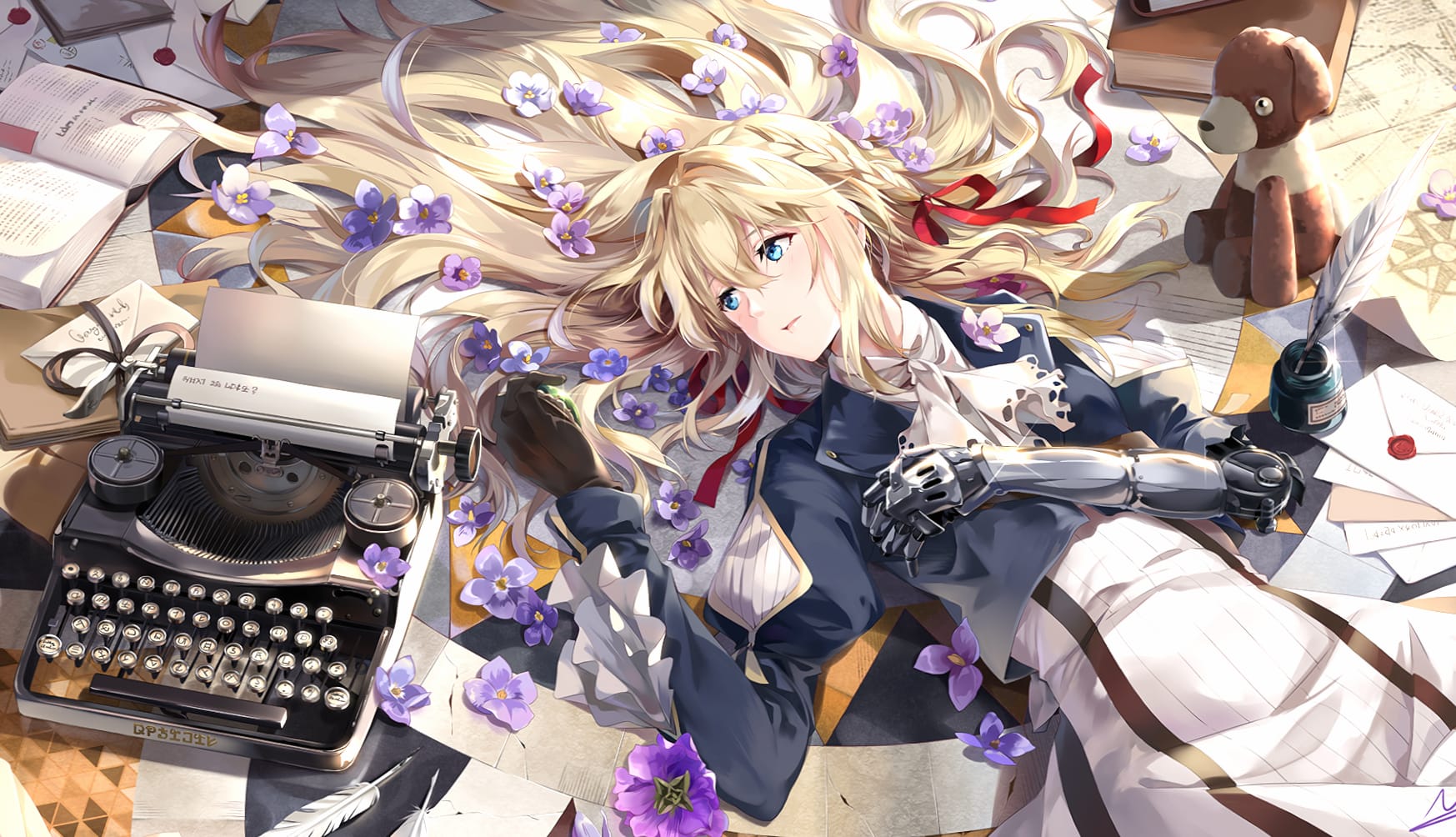 Violet Evergarden Serene Moment at 1920 x 1080 HD size wallpapers HD quality