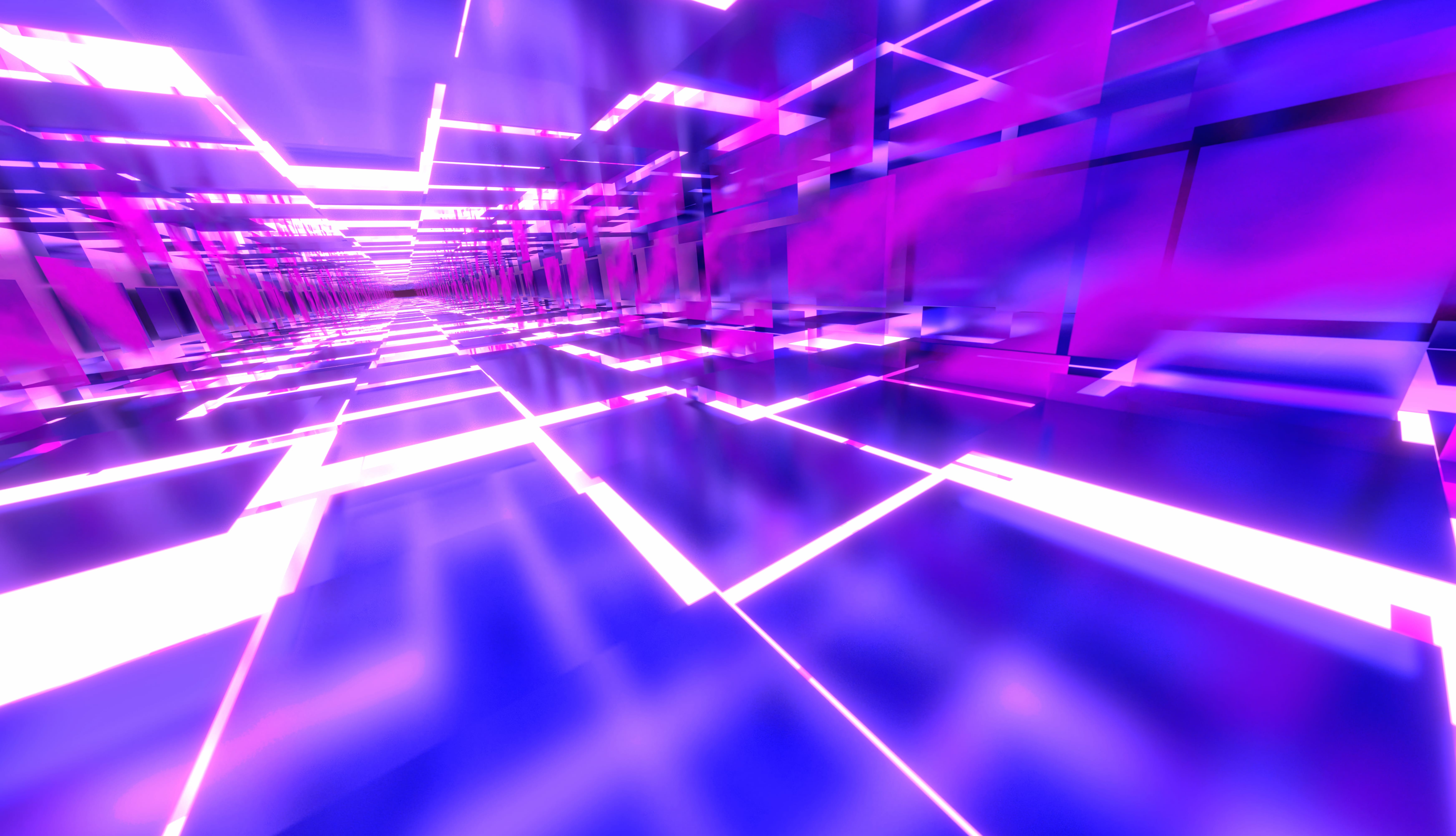 Vivid Purple Glass Tunnels at 1600 x 1200 size wallpapers HD quality