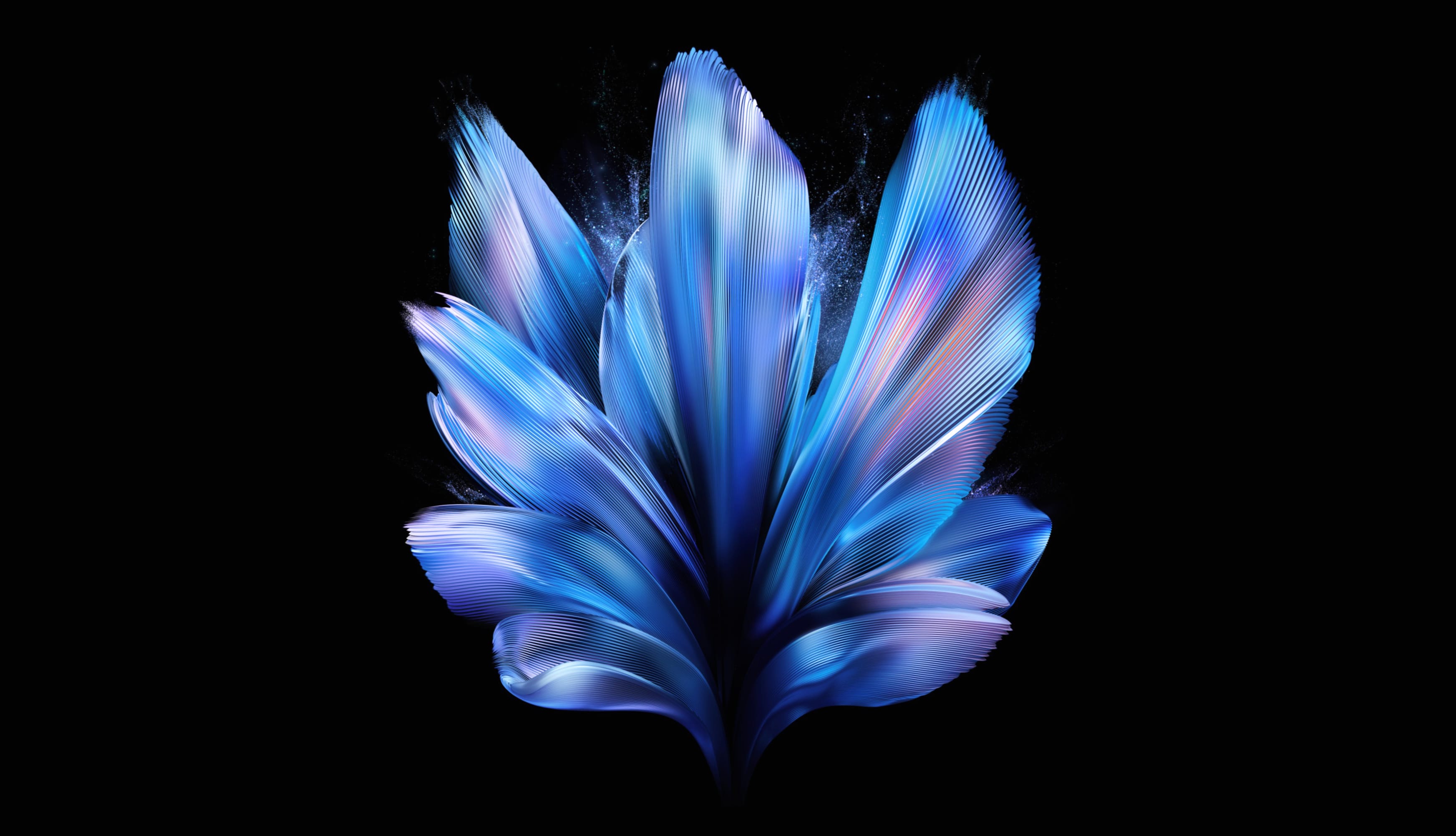 Vivo X Fold Blue abstract wallpapers HD quality