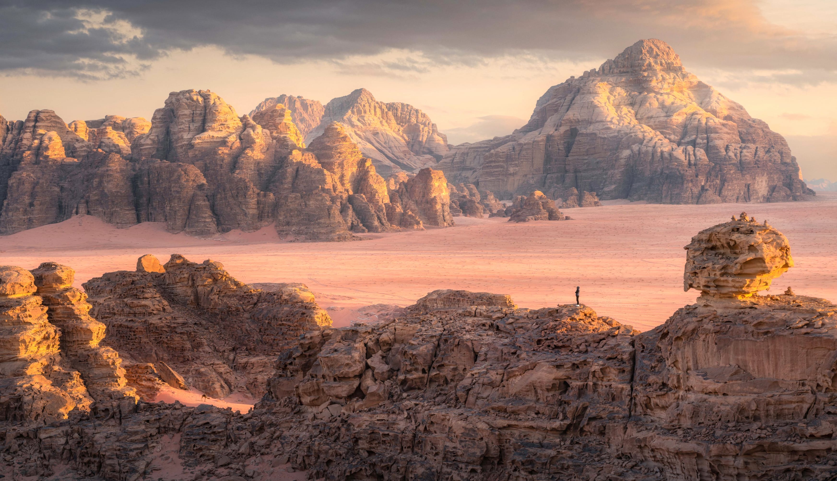 Wadi Rum Desert at 1366 x 768 HD size wallpapers HD quality