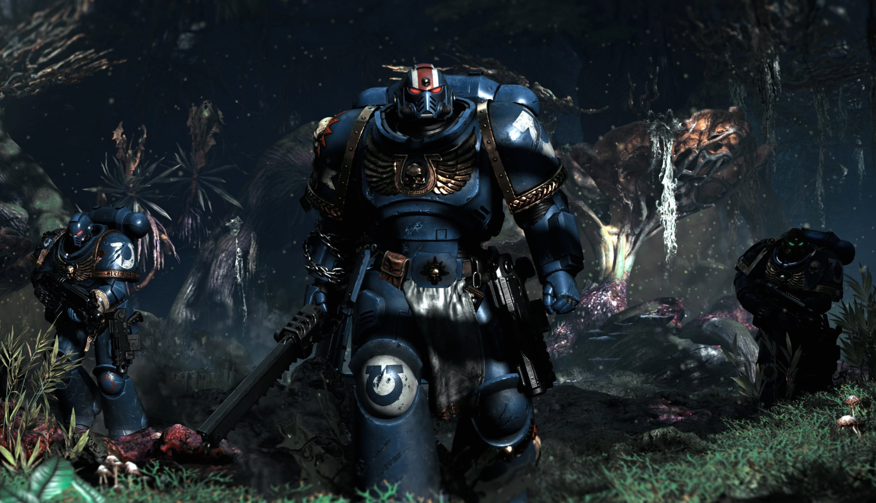 Warhammer 40K Space Marine 2 Ultramarines wallpapers HD quality