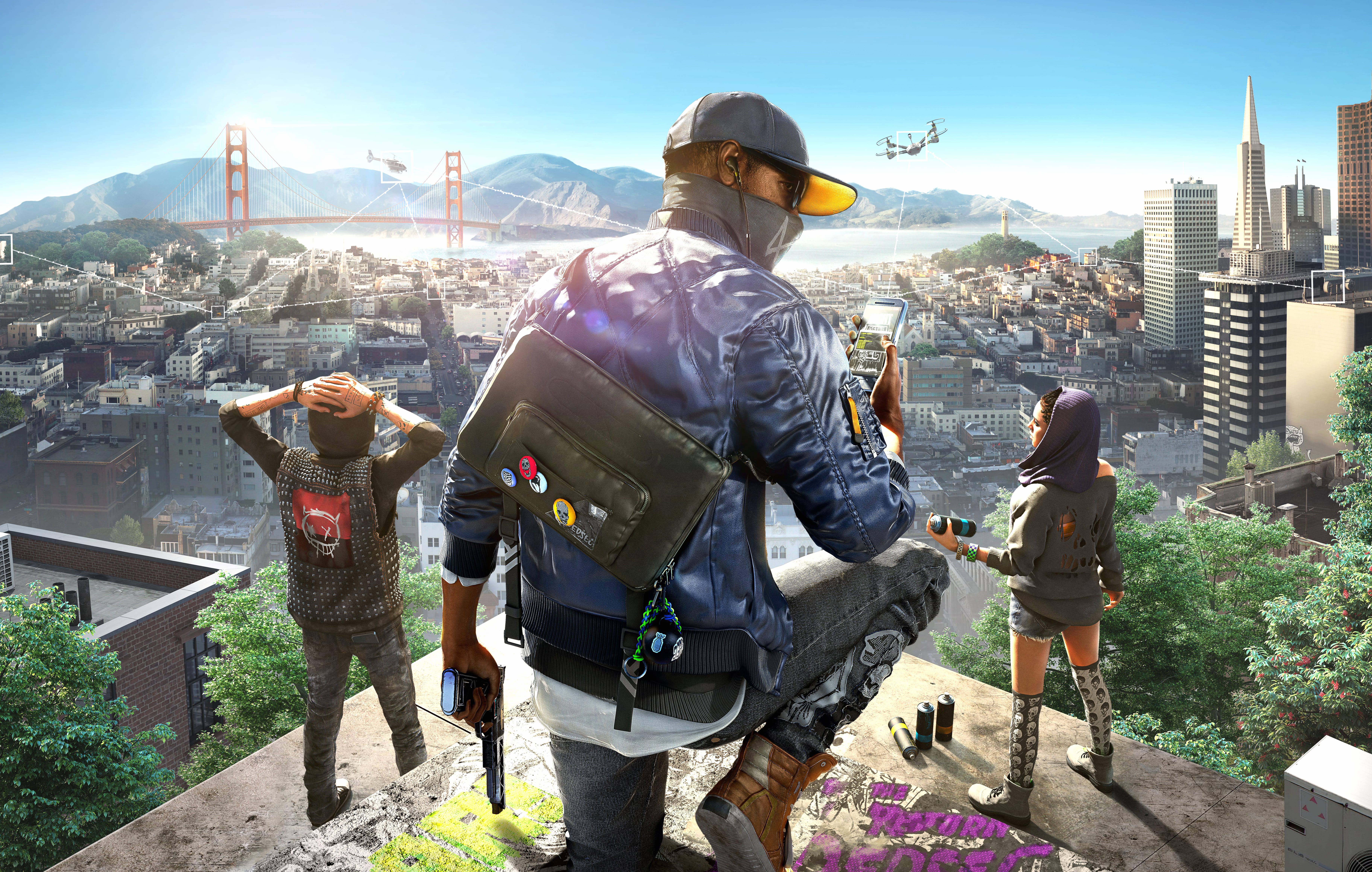 Watch Dogs 2 8K Ultra at 640 x 1136 iPhone 5 size wallpapers HD quality