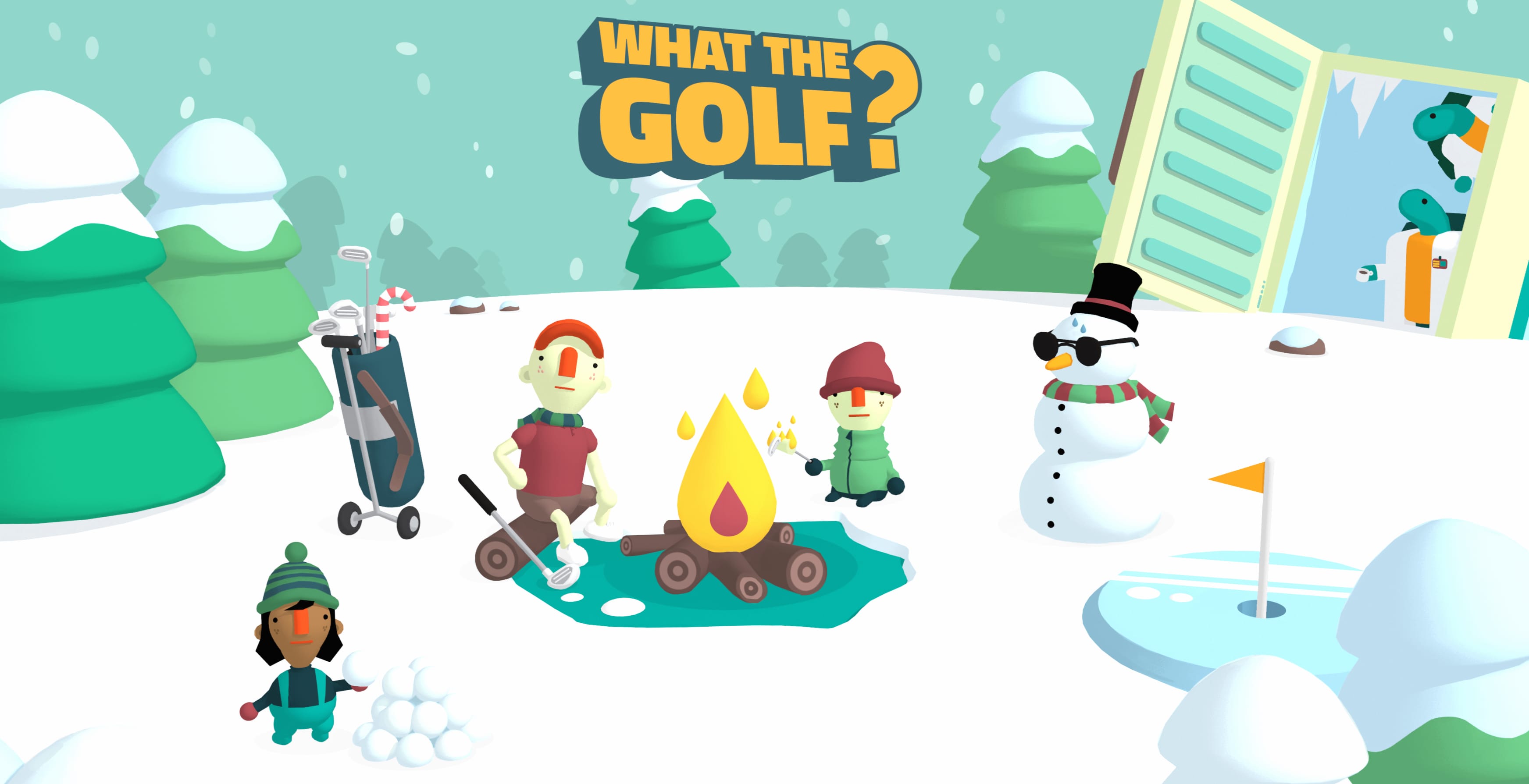 What the Golf Game Winter Theme at 2560 x 1440 HD size wallpapers HD quality