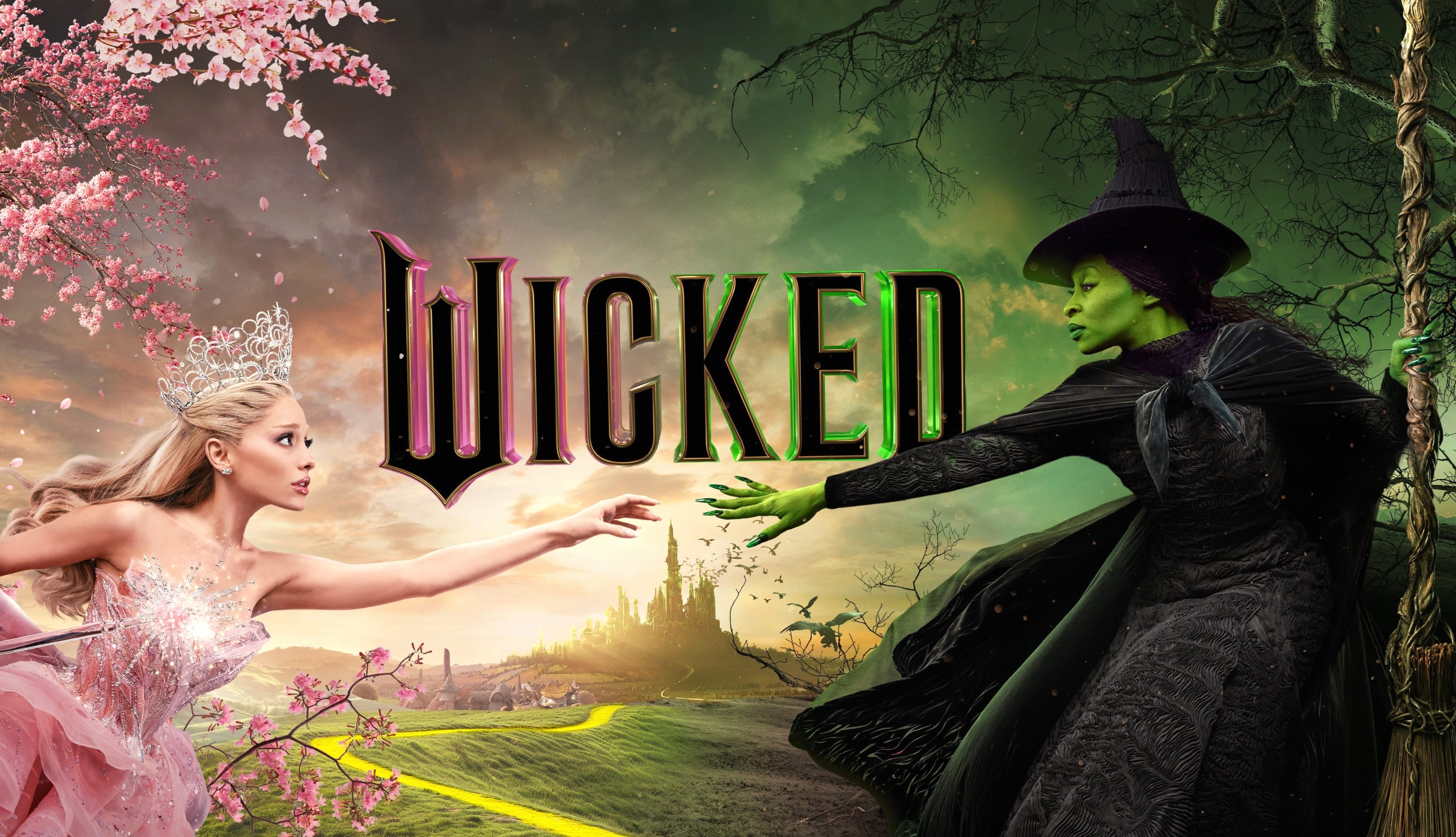 Wicked Movie poster wallpapers HD quality