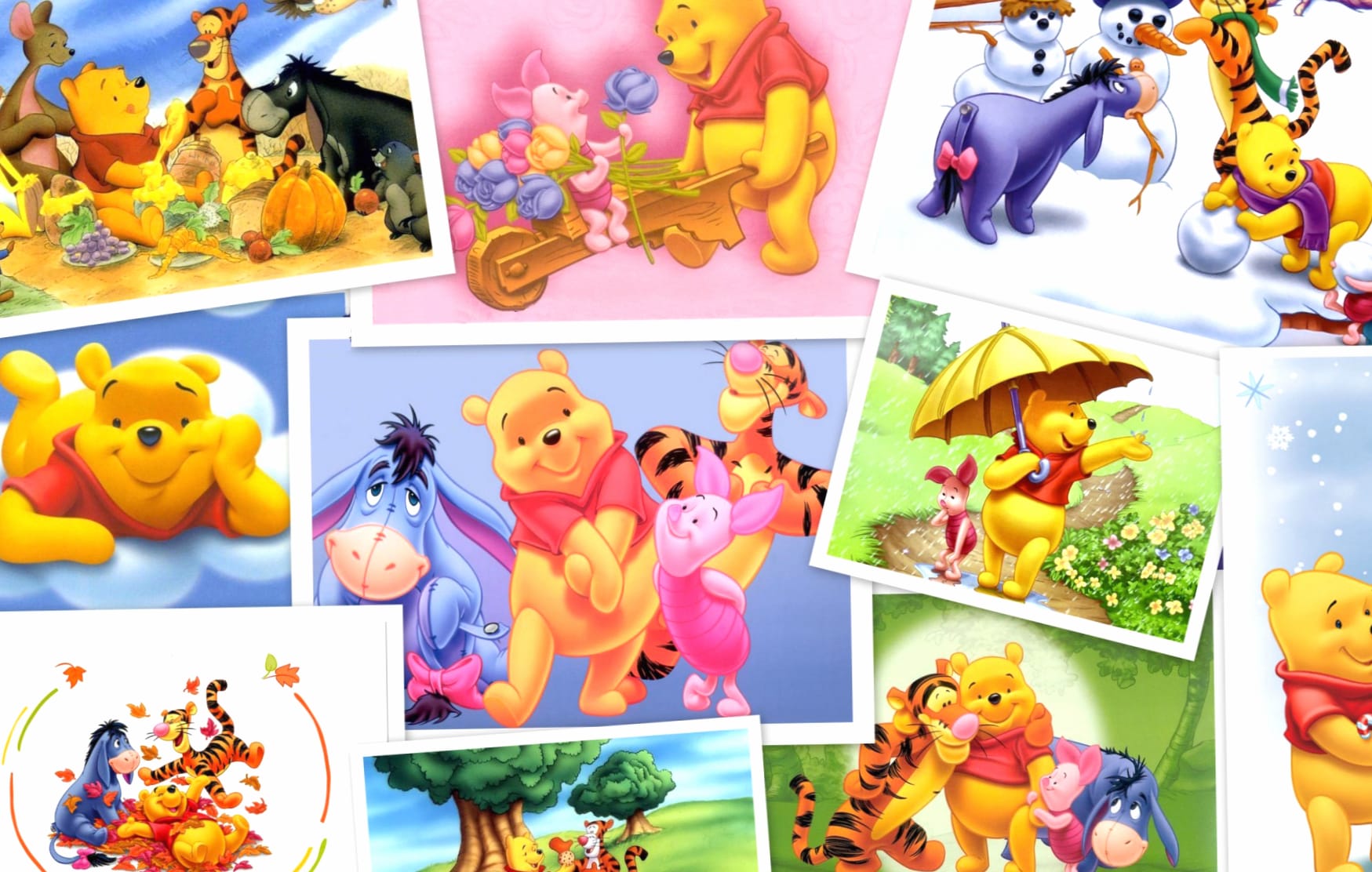 Winnie the Pooh & Friends at 2048 x 2048 iPad size wallpapers HD quality