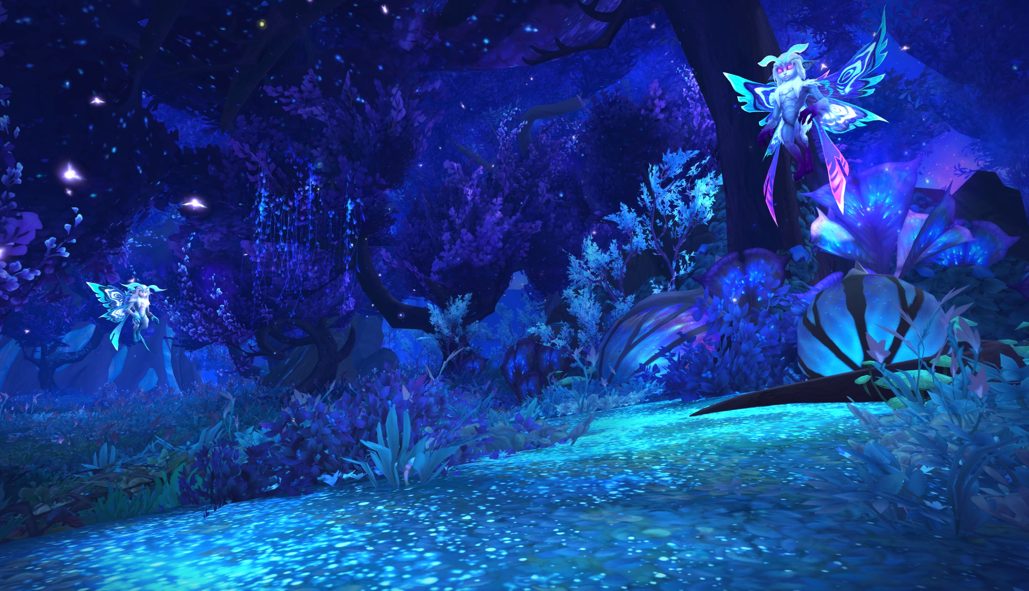 World of Warcraft Shadowlands Mystical Forest at 1024 x 1024 iPad size wallpapers HD quality