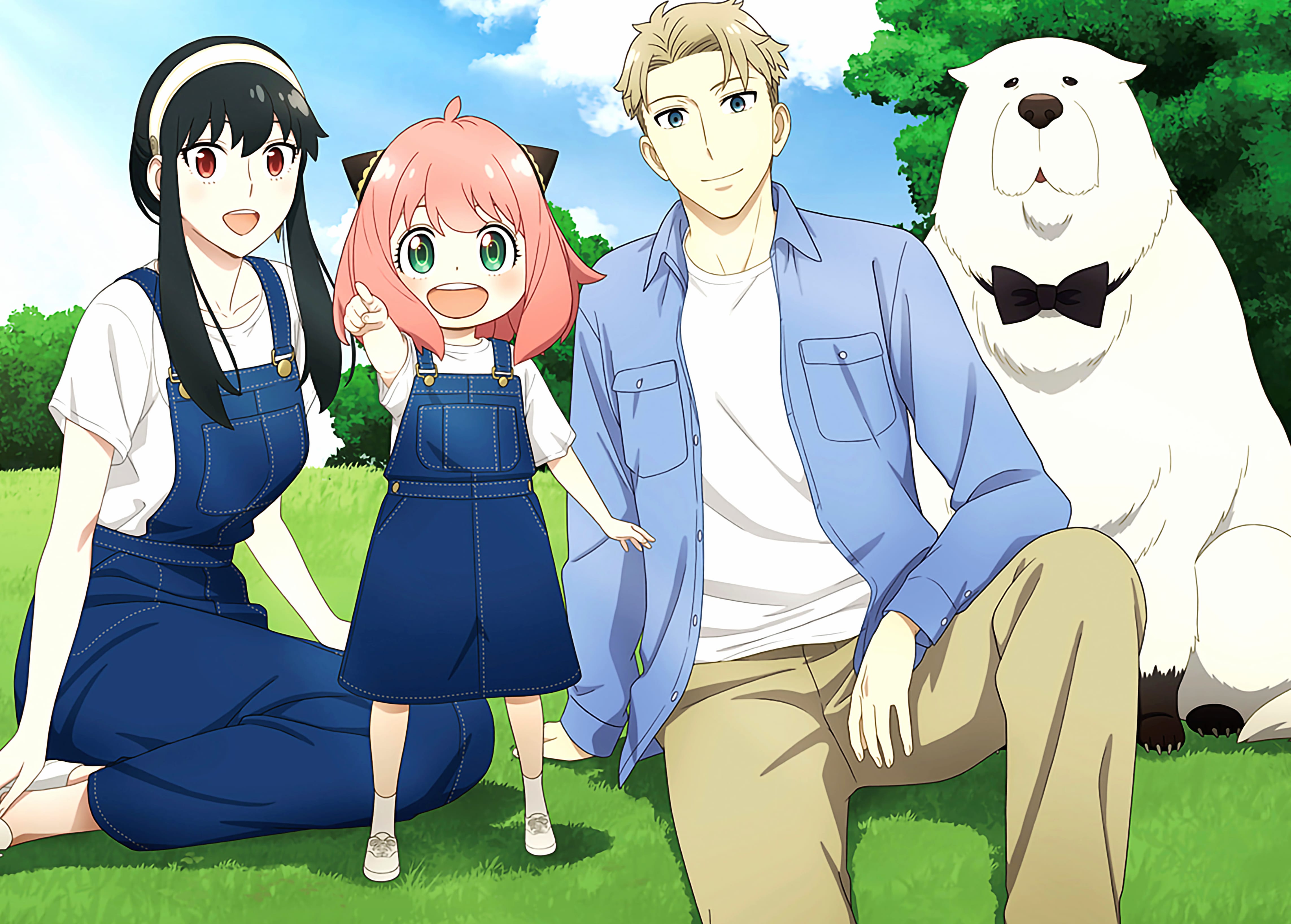 Yor Forger Anya Forger Loid Forger Bond (Spy X Family) Anime Spy X Family wallpapers HD quality
