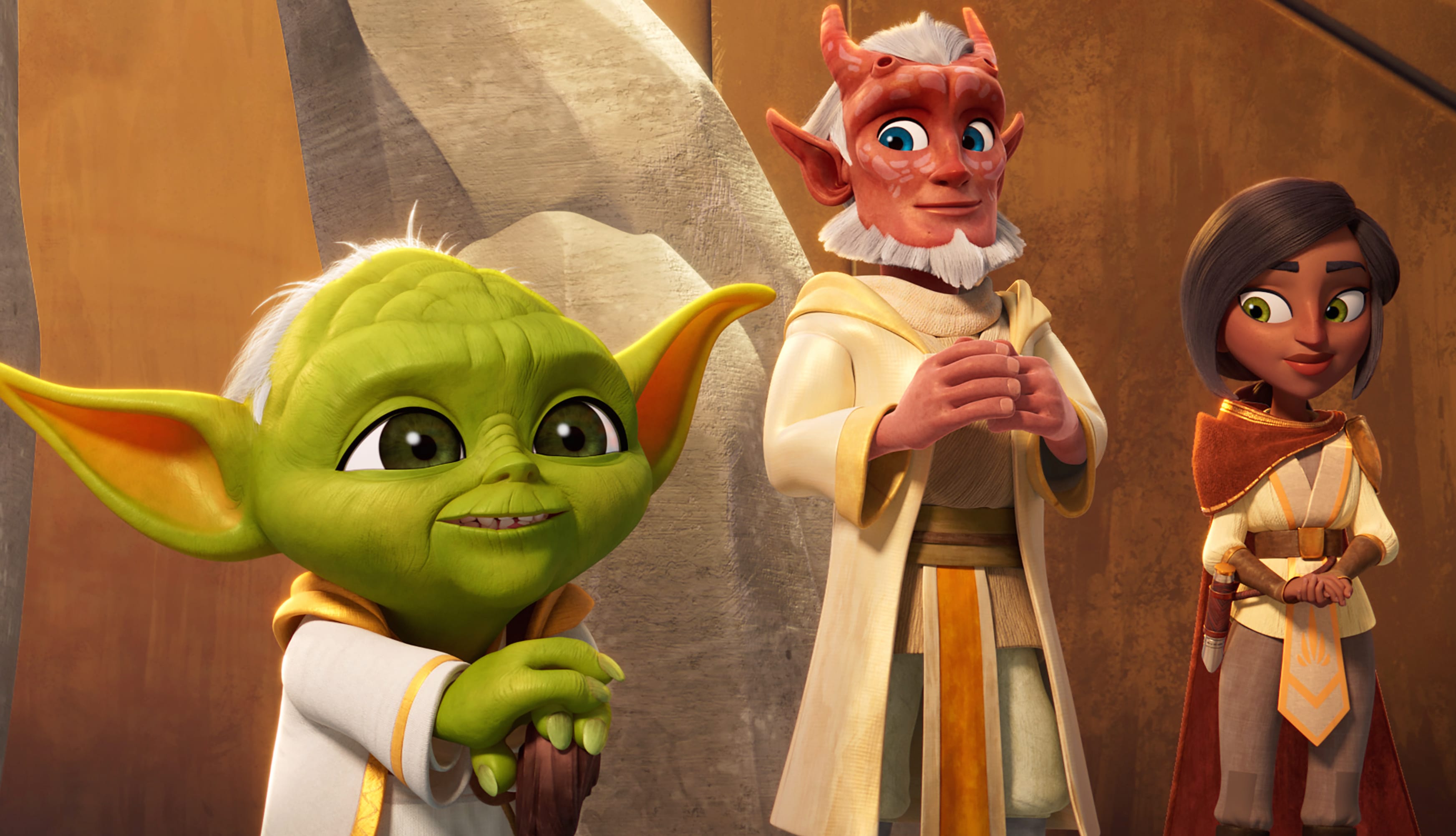 Young Jedi Adventures Yoda at 1024 x 1024 iPad size wallpapers HD quality