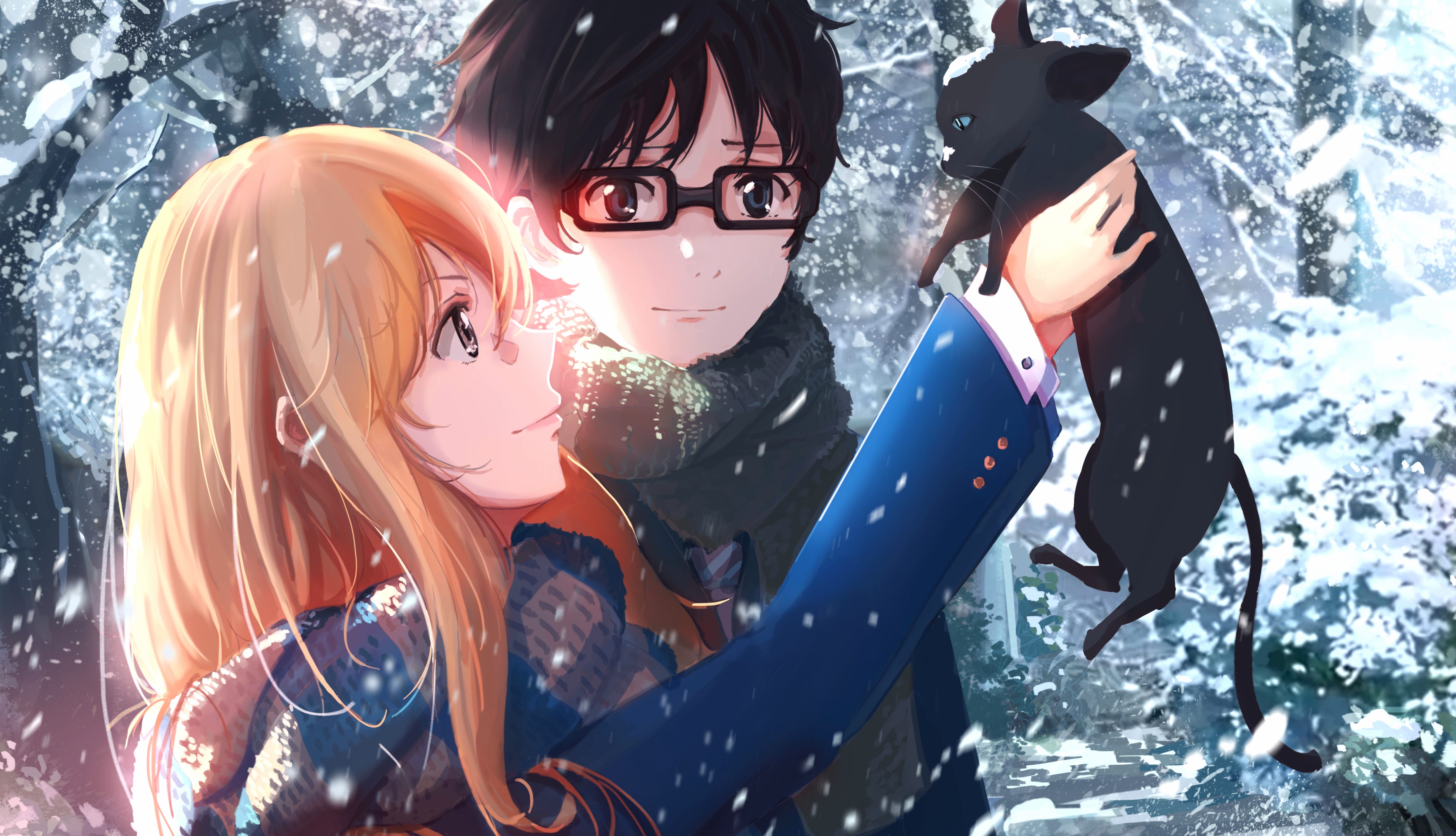 Your Lie in April HD Winter Scene wallpapers HD Your Lie in April HD Winter Scene wallpapers HD quality