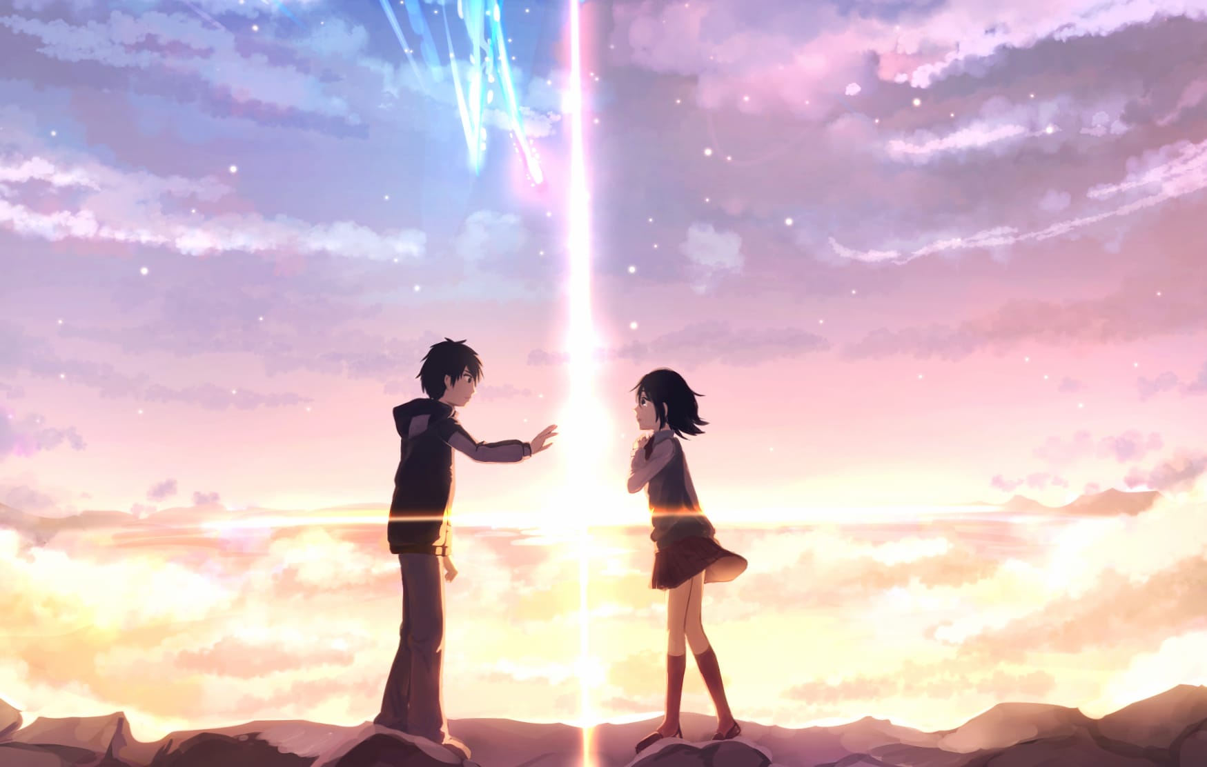 Your Name - Taki & Mitsuha Comet Scene wallpapers HD quality