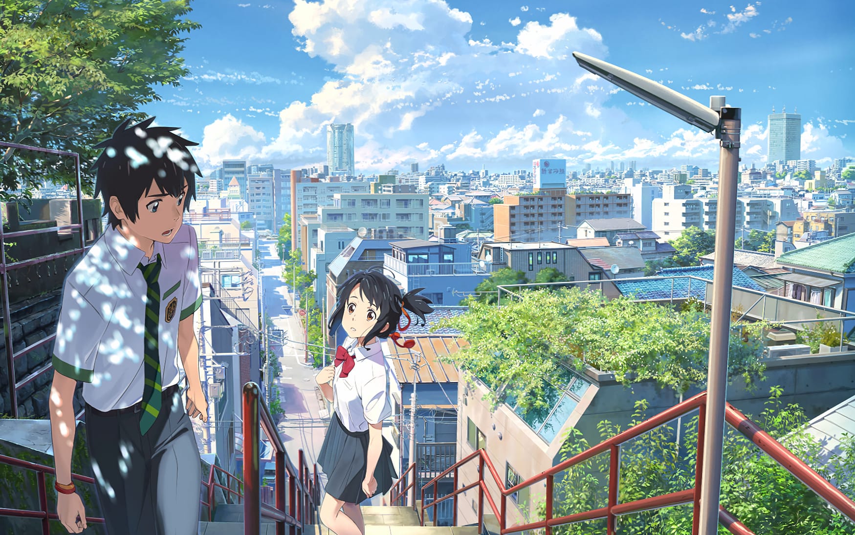 Your Name - Taki and Mitsuha at 2560 x 1440 HD size wallpapers HD quality