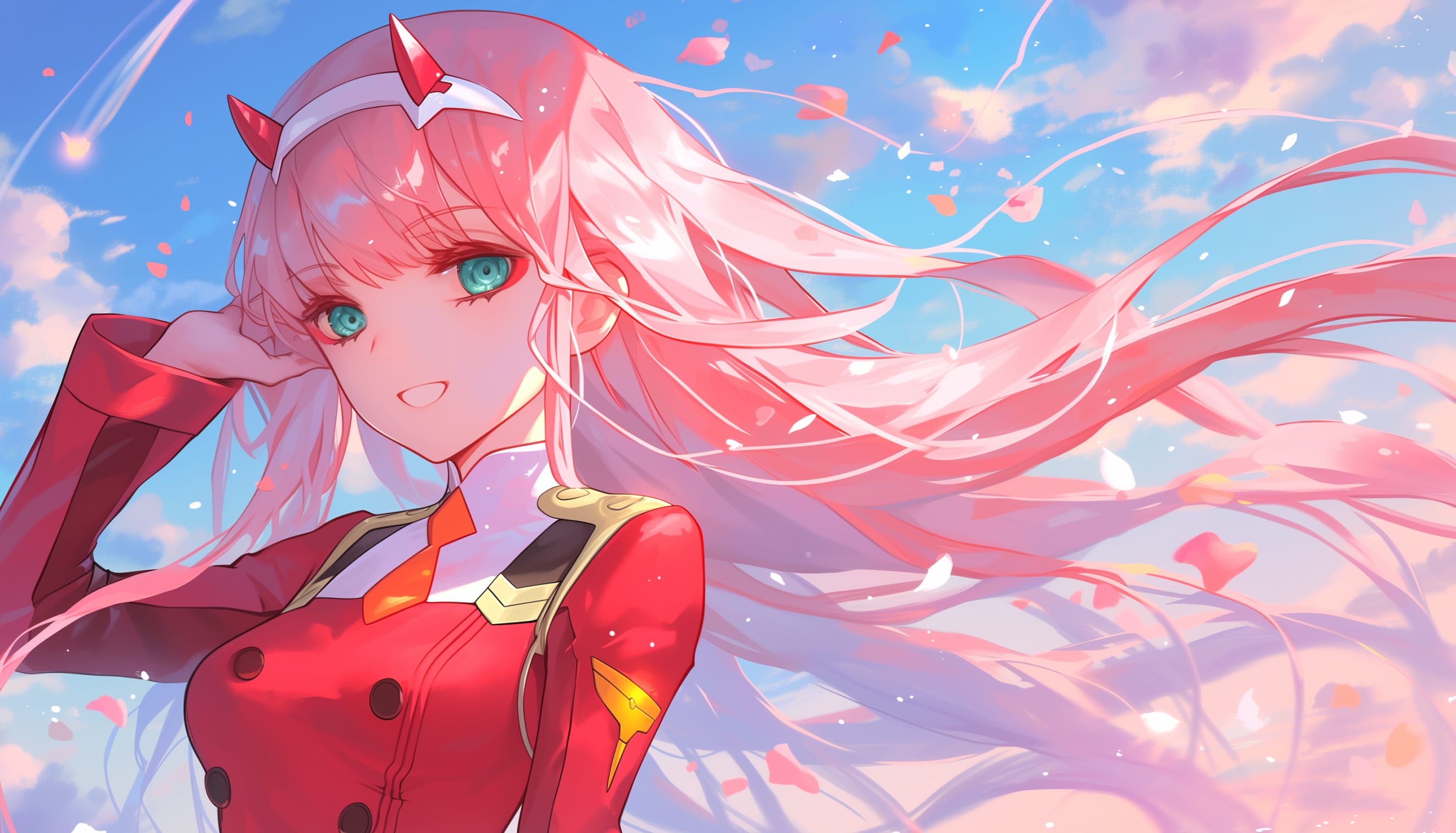 Zero Two in Blissful Skies wallpapers HD quality