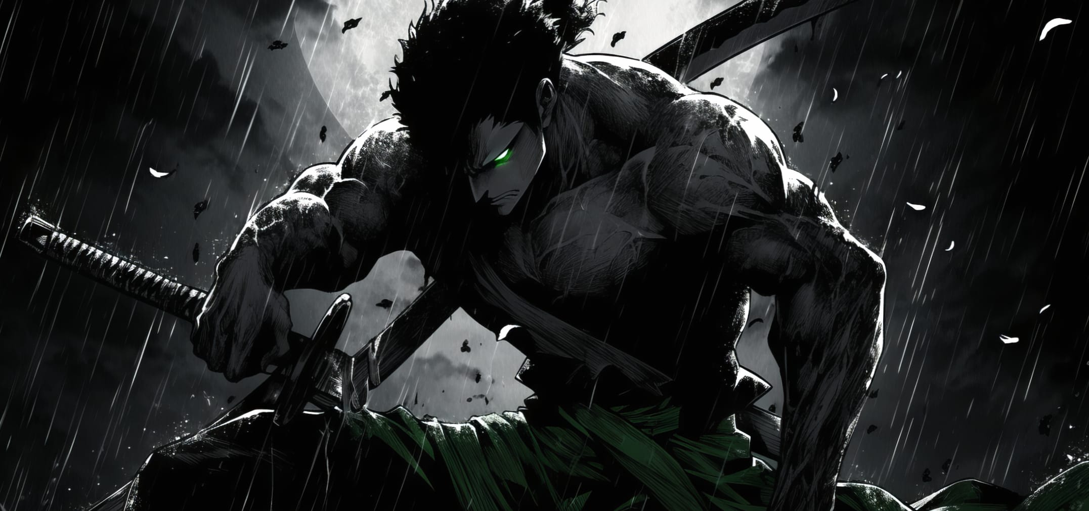 Zoro In Epic Manga Style Wallpaper at 1366 x 768 HD size wallpapers HD quality