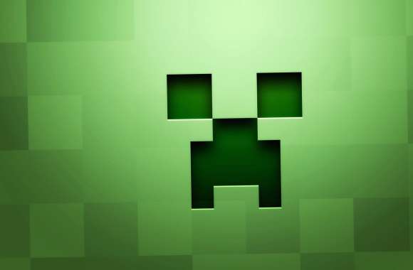 4K Creeper Minecraft Wallpaper