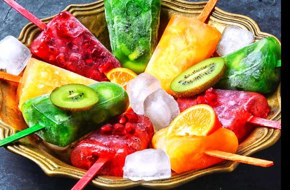 4K Ultra Colorful Ice Cream Delights