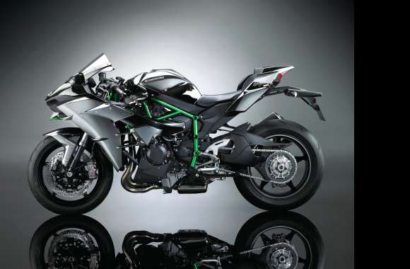 4K Ultra HD Kawasaki Ninja H2 Motorcycle Wallpaper