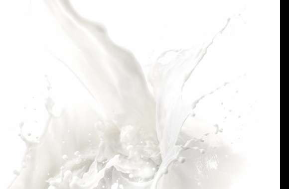 4K Ultra HD Milk Splash Wallpaper