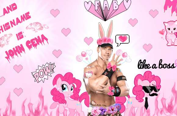 4K Ultra John Cena Meets Pinkie Pie in a Fab Fantasy