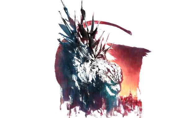 Abstract Godzilla-Inspired Artwork