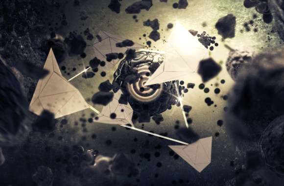 Abstract Sci-Fi Space Adventure -