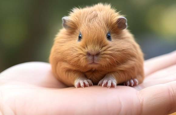 Adorable Guinea Pig - AI Art Inspired Desktop Background wallpapers hd quality