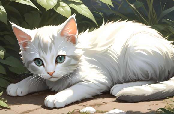 AI Art Animal Cat wallpapers hd quality