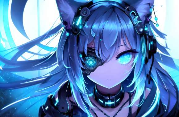 AI Art Anime Girl Cyberpunk Anime Girl