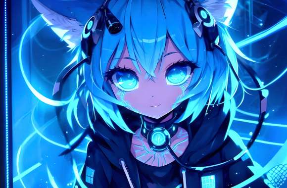 AI Art Cyberpunk Anime Girl Anime Girl