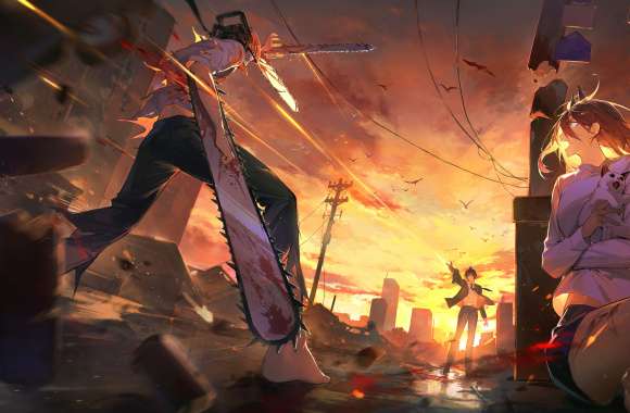 Aki Hayakawa Gun Devil (Chainsaw Man) Power (Chainsaw Man) Denji (Chainsaw Man) Anime Chainsaw Man