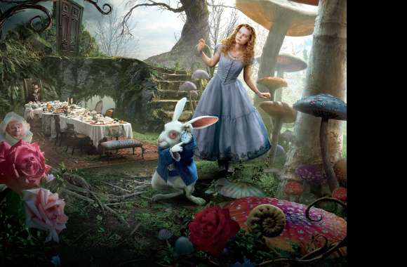 Alice (Alice In Wonderland) Mia Wasikowska Movie Alice In Wonderland (2010)