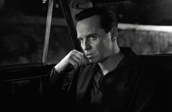 Andrew Scott in Ripley TV Show - HD Monochrome Wallpaper