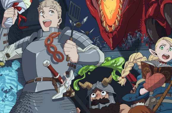 Anime Adventure with Laios, Senshi, and Marcille - Delicious in Dungeon