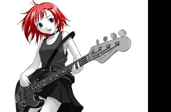 Anime Bass Guitarist