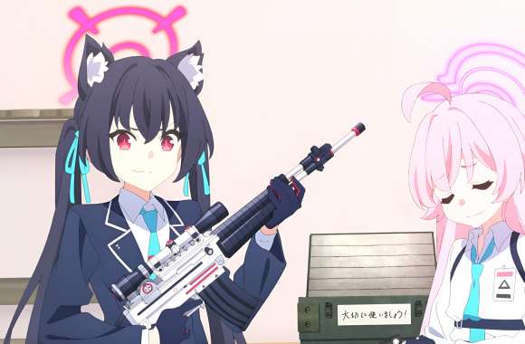 Anime Blue Archive The Animation Blue Archive Takanashi Hoshino Kuromi Serika