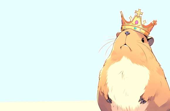 Anime Capybara King Wallpaper wallpapers hd quality