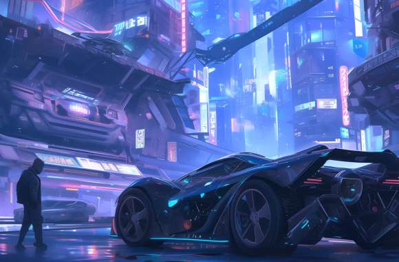 Anime Cyberpunk Ride - Free wallpapers hd quality