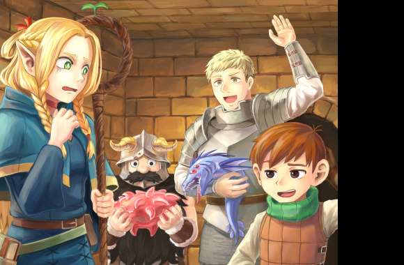 Anime Delicious In Dungeon Chilchuck Tims Marcille Donato Laios Touden