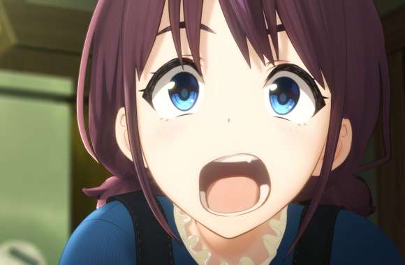 Anime Girl with Blue Eyes from Girls Band Cry -