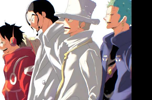 Anime One Piece Monkey D. Luffy Rob Lucci Roronoa Zoro