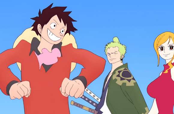 Anime One Piece Monkey D. Luffy Roronoa Zoro Nami (One Piece)