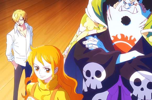Anime One Piece Sanji (One Piece) Nami (One Piece) Jinbe (One Piece)