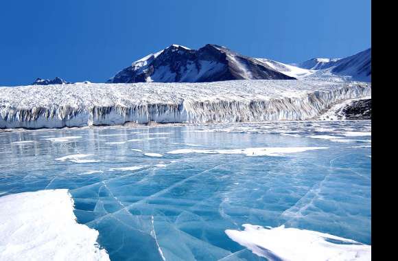 Arctic Ice Mountain Winter