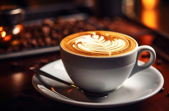 Artistic Cappuccino Coffee wallpapers hd quality